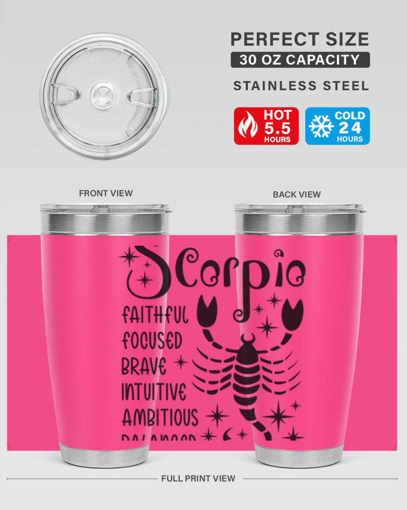 scorpio 431#- zodiac- Tumbler
