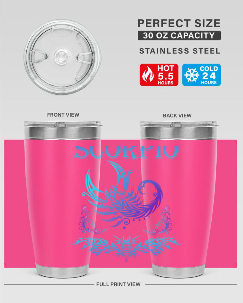 scorpio 449#- zodiac- Tumbler