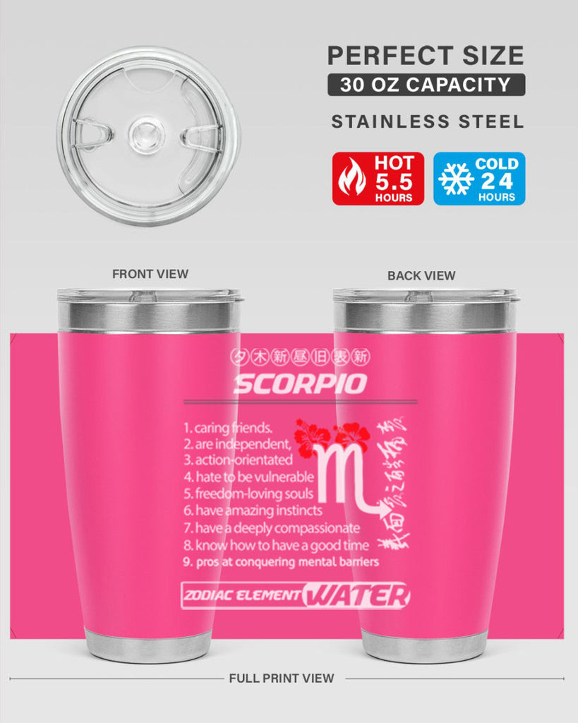 scorpio 456#- zodiac- Tumbler