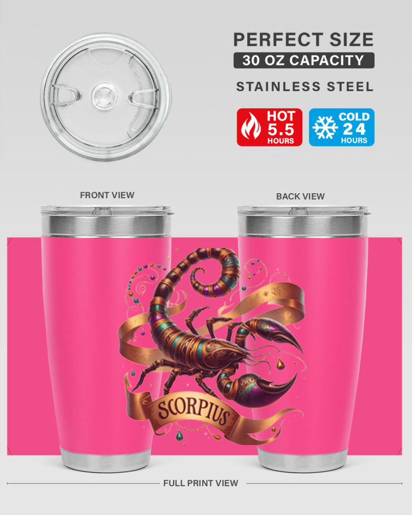 scorpio 459#- zodiac- Tumbler