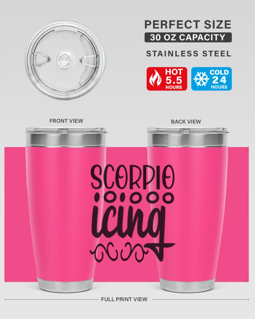 scorpio icing 441#- zodiac- Tumbler