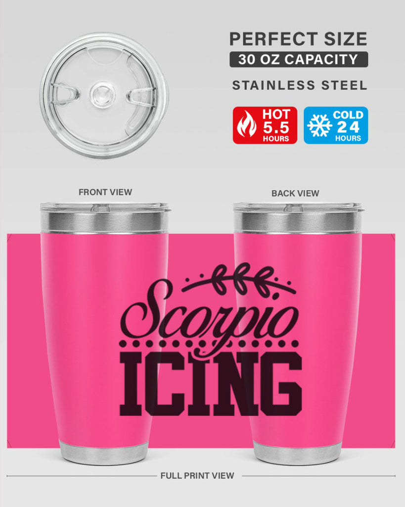 scorpio icing 442#- zodiac- Tumbler
