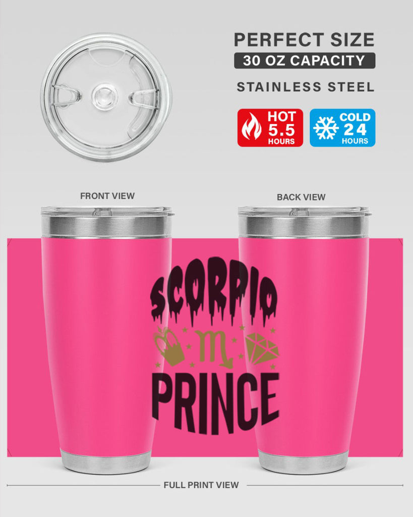 scorpio prince 445#- zodiac- Tumbler