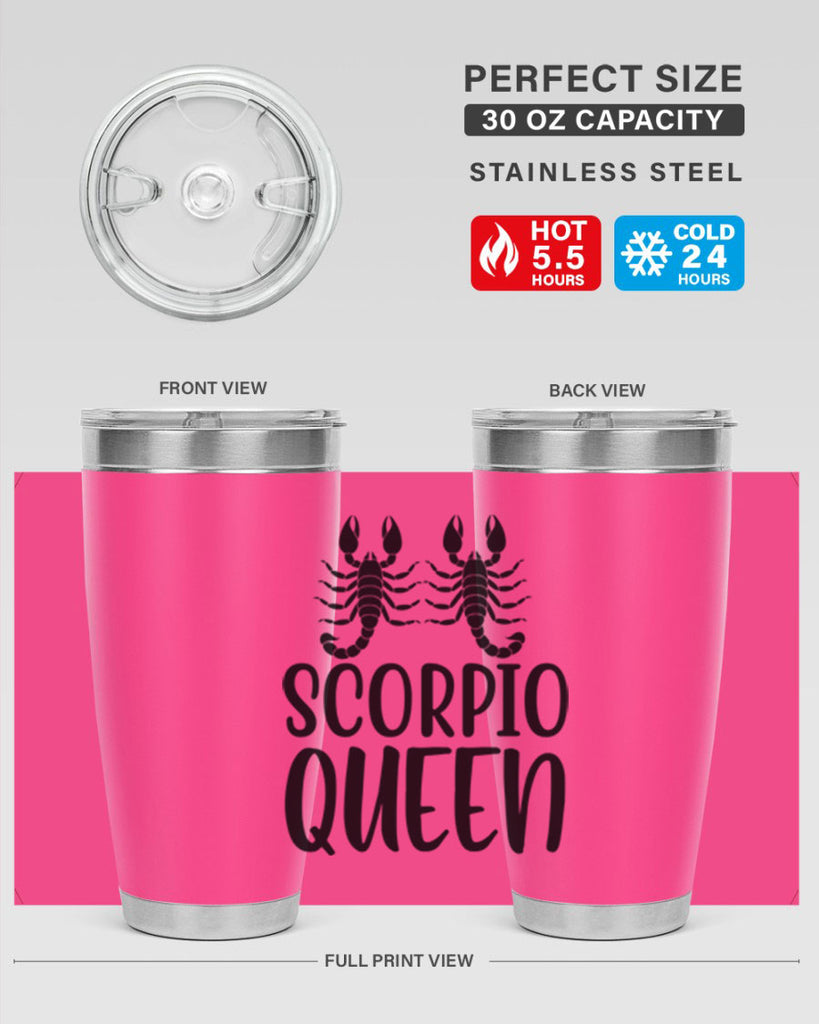 scorpio queen 446#- zodiac- Tumbler