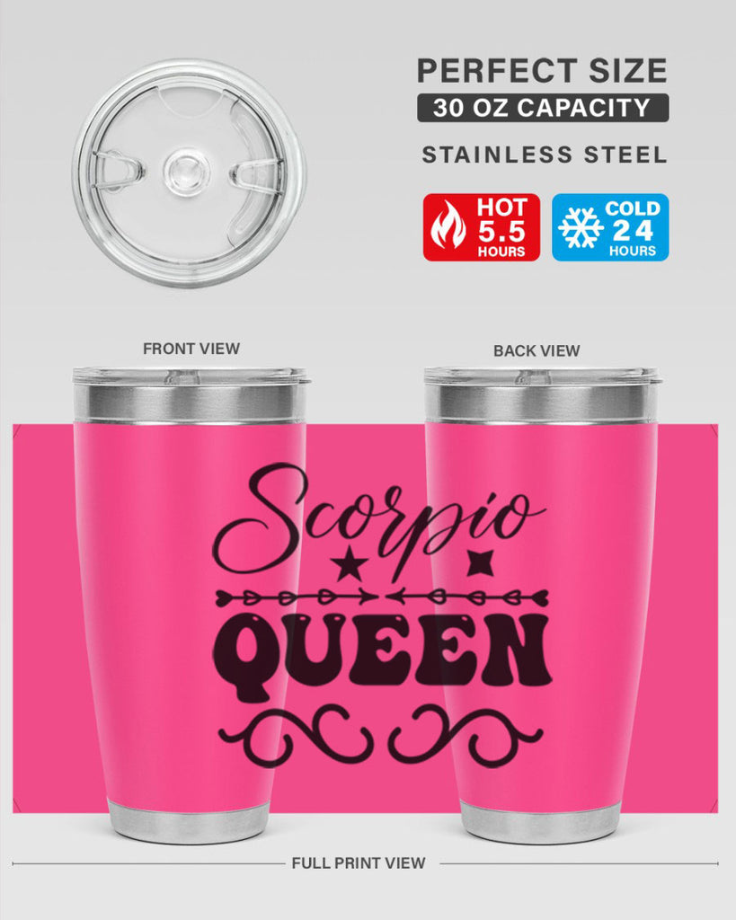 scorpio queen 447#- zodiac- Tumbler