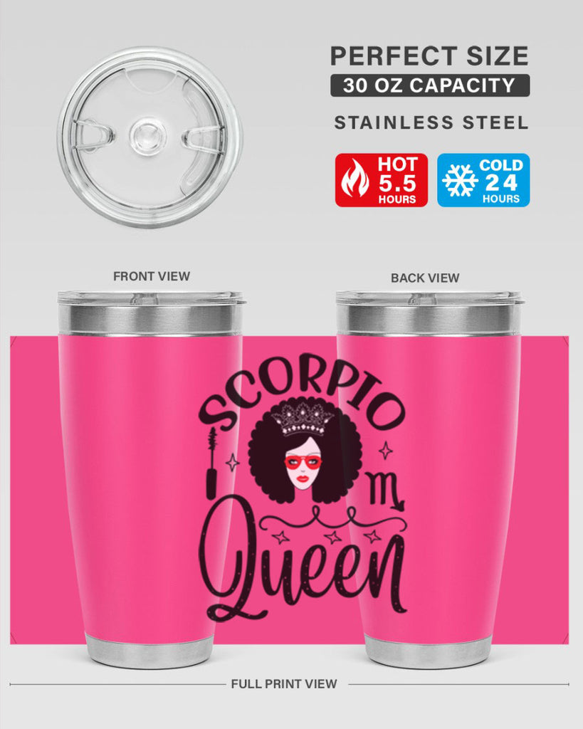 scorpio queen 448#- zodiac- Tumbler