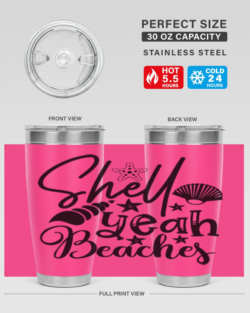 shell yeah beaches Style 75#- summer- Tumbler