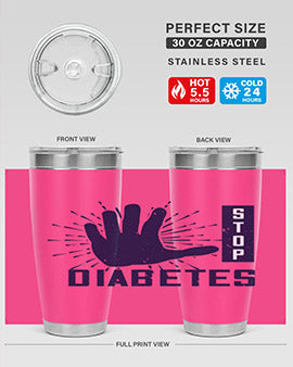 stop diabetes Style 12#- diabetes- Tumbler