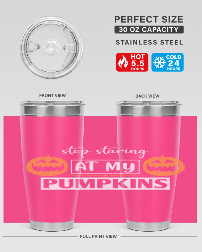stop staring at my pumpkins 131#- halloween- Tumbler