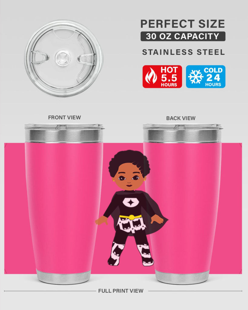 super kid 11#- black men - boys- tumbler
