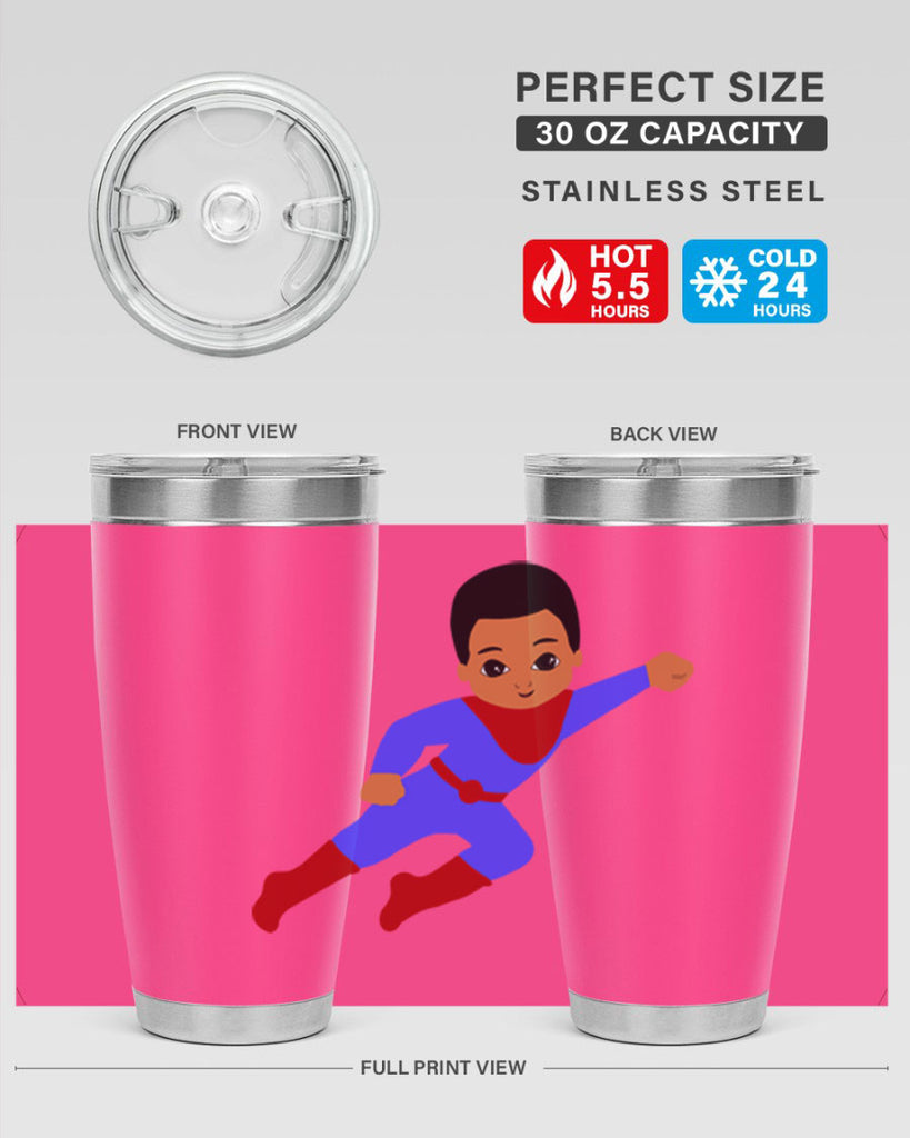 super kid 14#- black men - boys- tumbler
