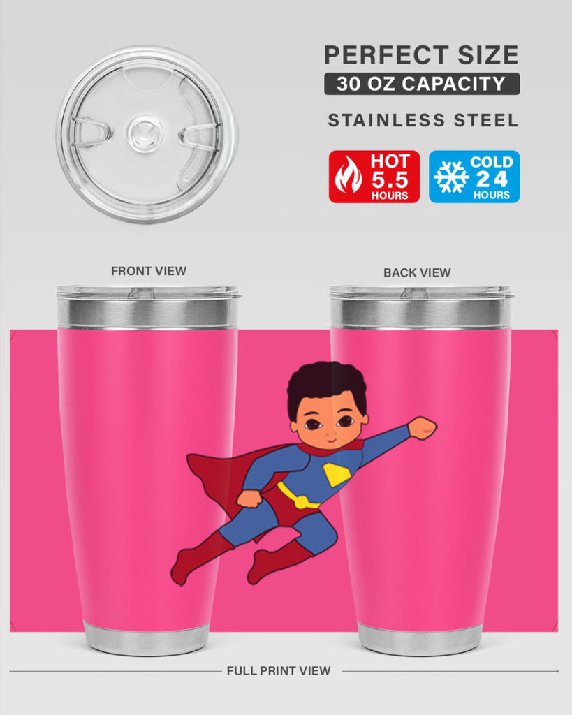super kid 15#- black men - boys- tumbler