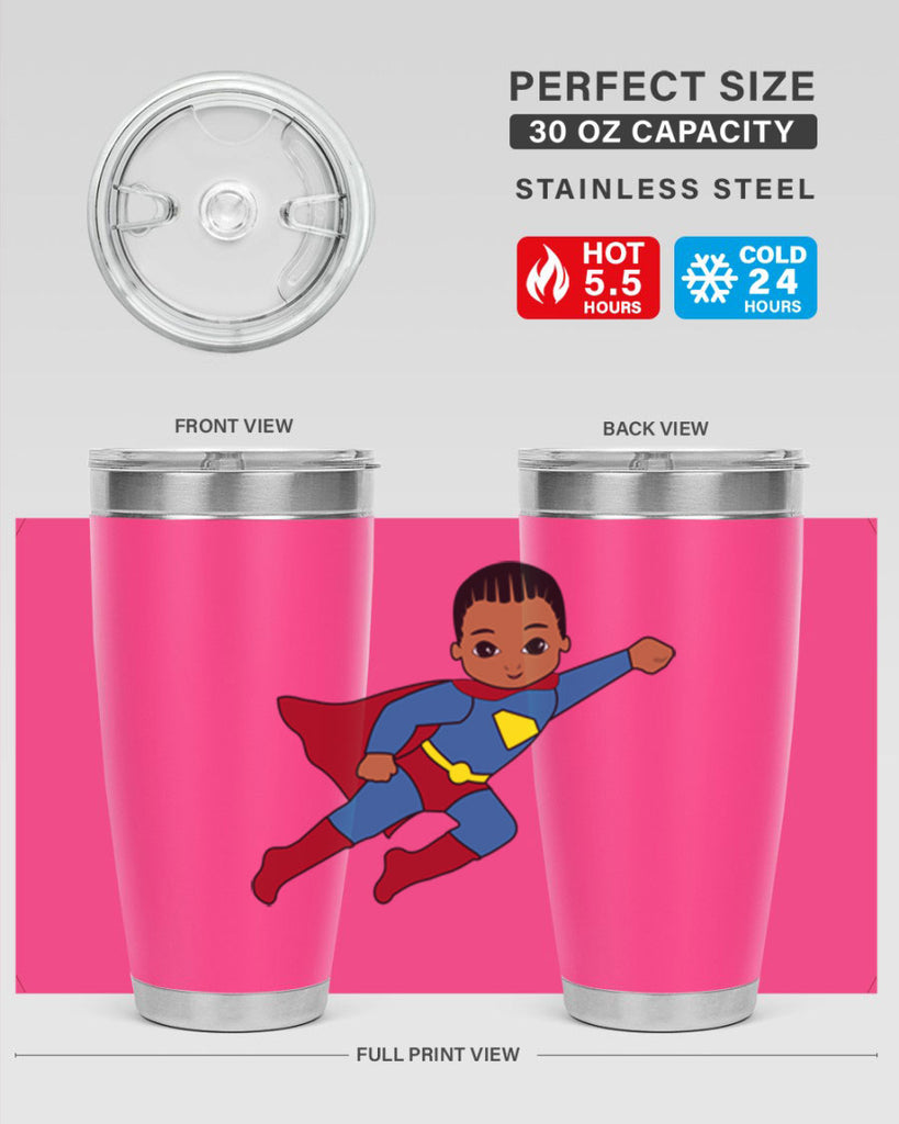 super kid 1#- black men - boys- tumbler
