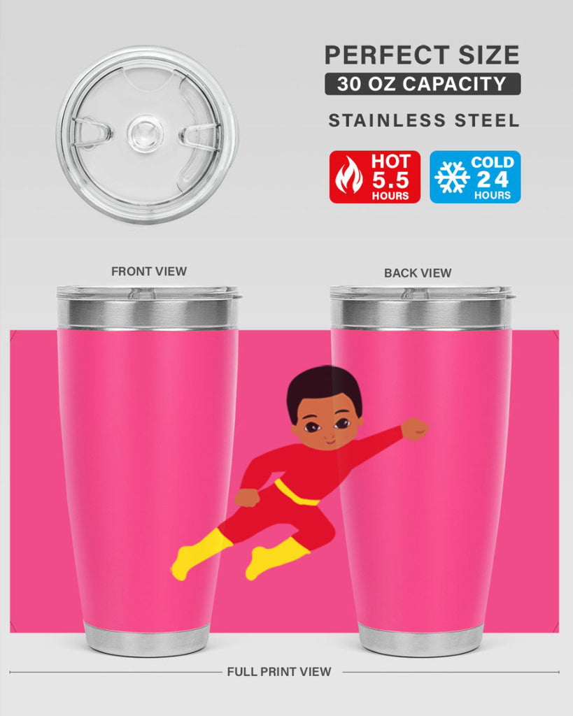 super kid 4#- black men - boys- tumbler