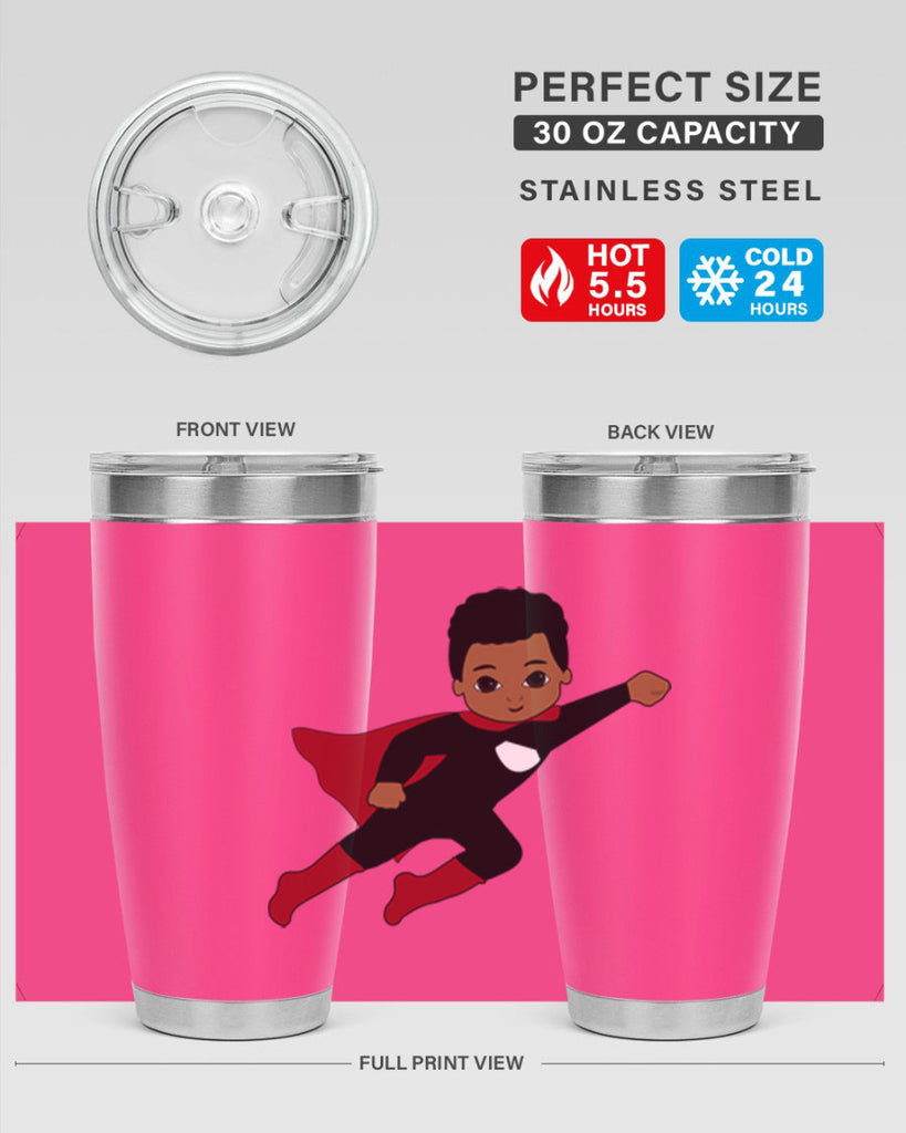 super kid 5#- black men - boys- tumbler