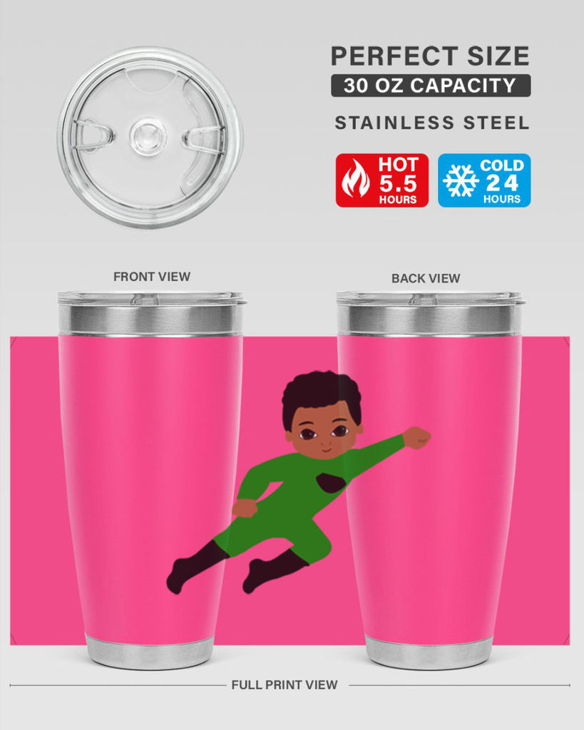 super kid 6#- black men - boys- tumbler