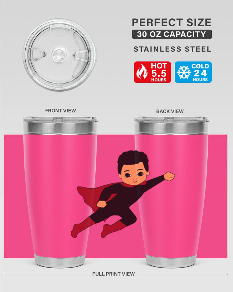 super kid 9#- black men - boys- tumbler