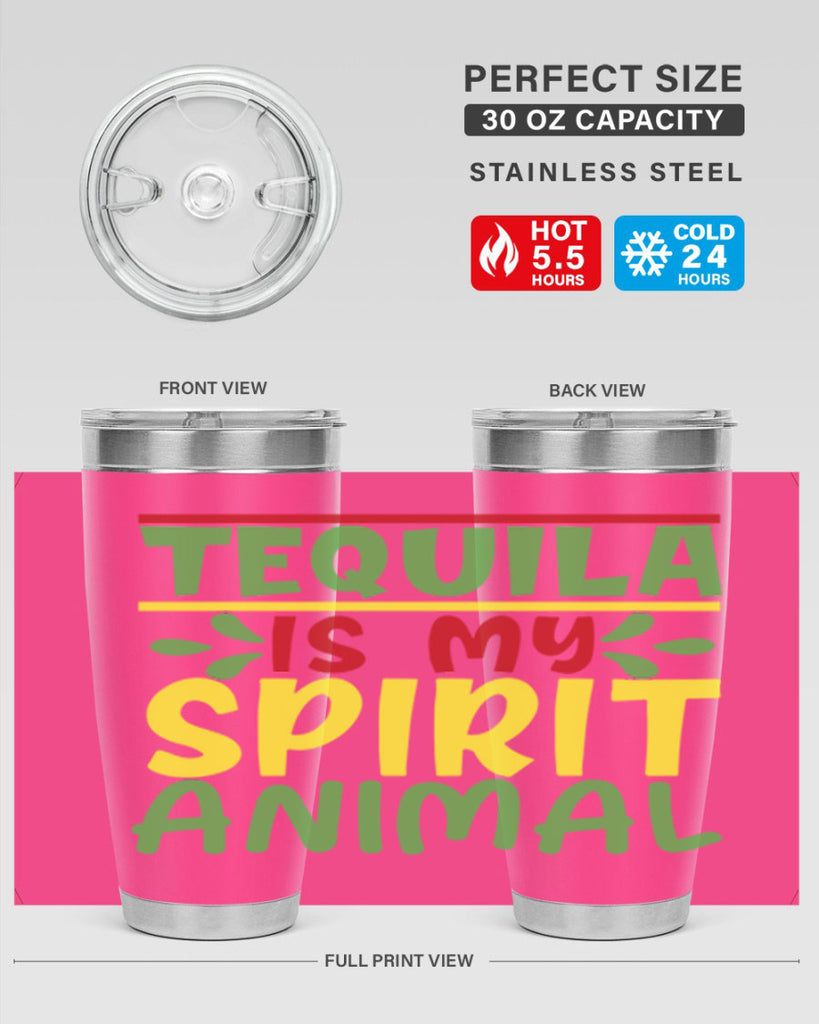 tequila is my spirit animal 1#- cinco de mayo- Tumbler