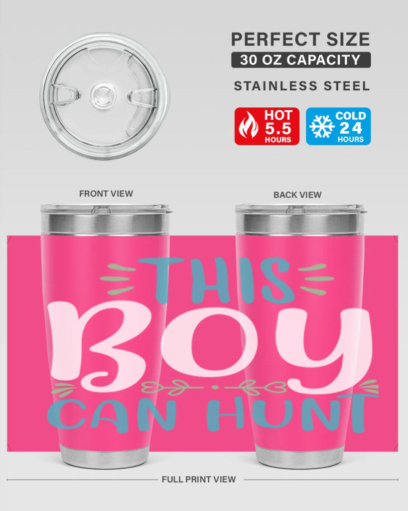 this boy can huntt 1#- easter- Tumbler