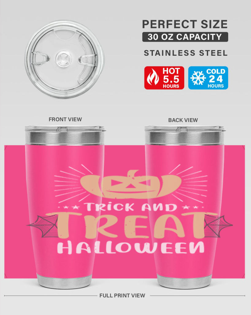 trick and treat halloween 125#- halloween- Tumbler