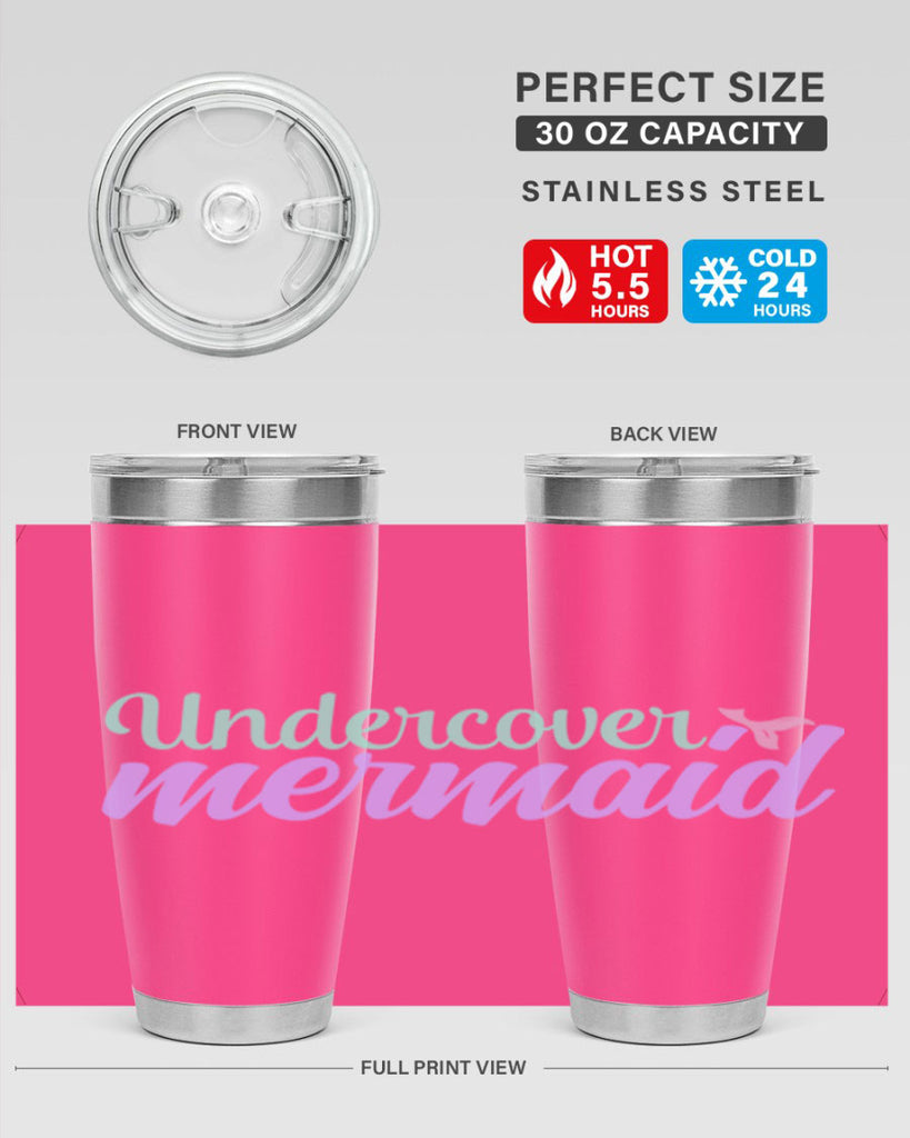 undercover mermaid 8#- mermaid- Tumbler