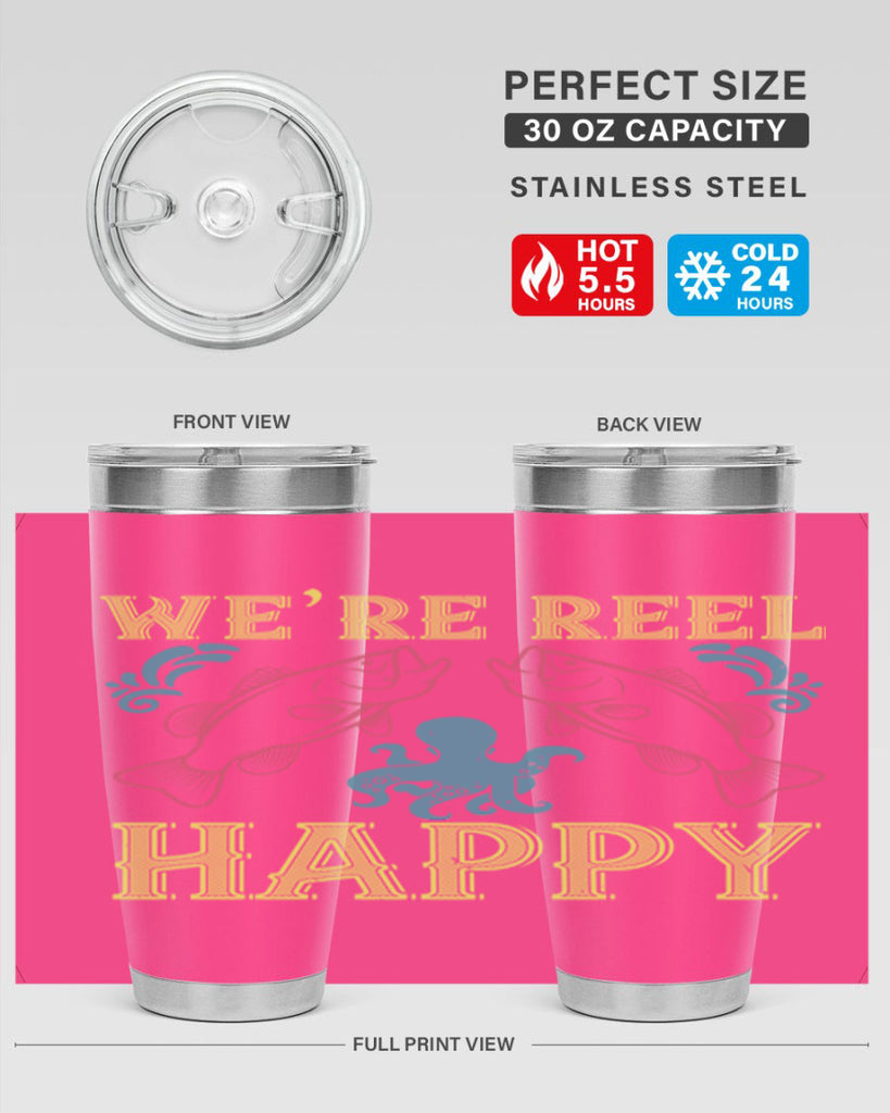 we’re reel happy 233#- fishing- Tumbler
