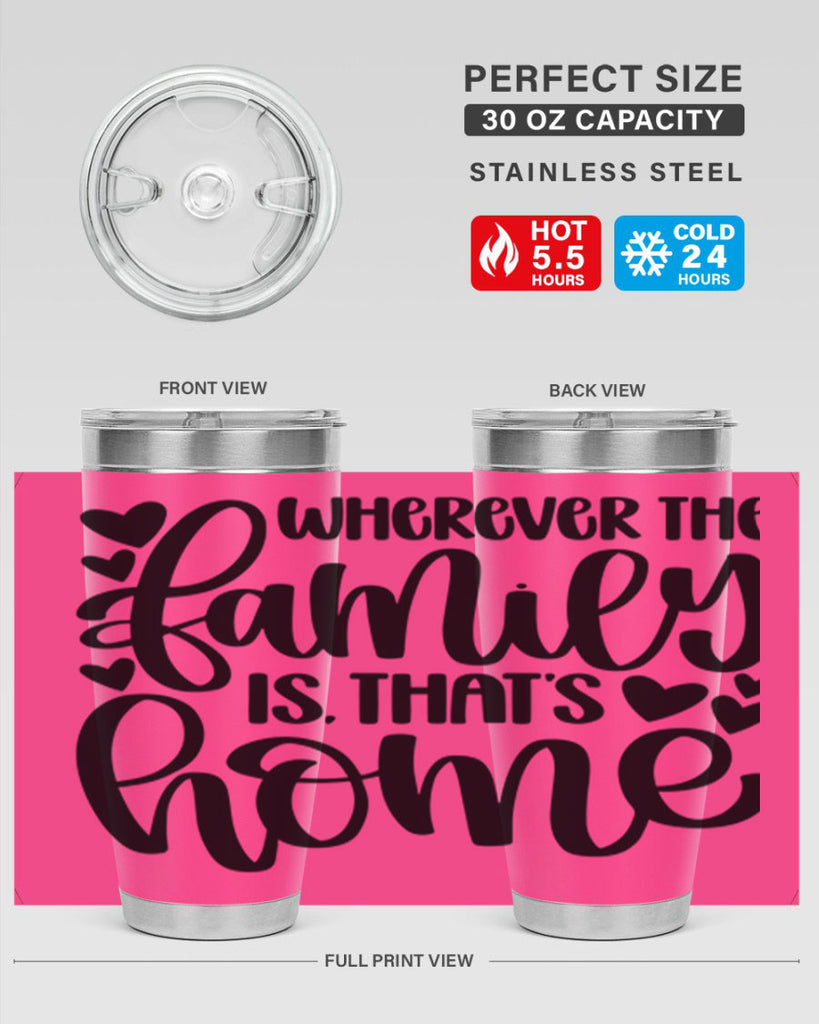 wherever the family is thats home 1#- home- Tumbler