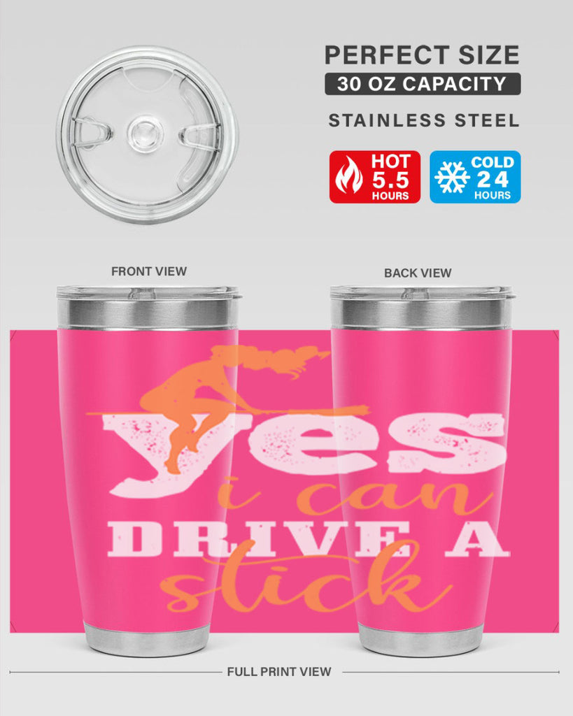 yesi can drive a stick 120#- halloween- Tumbler