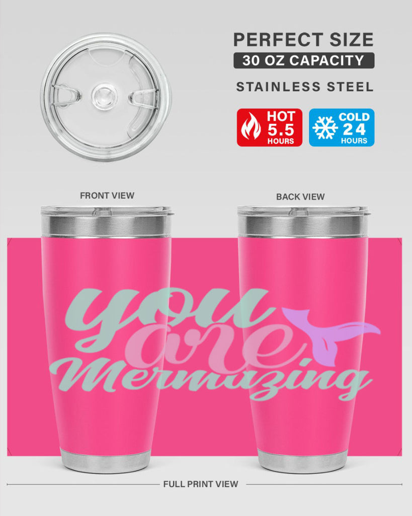 you are mermazing 9#- mermaid- Tumbler