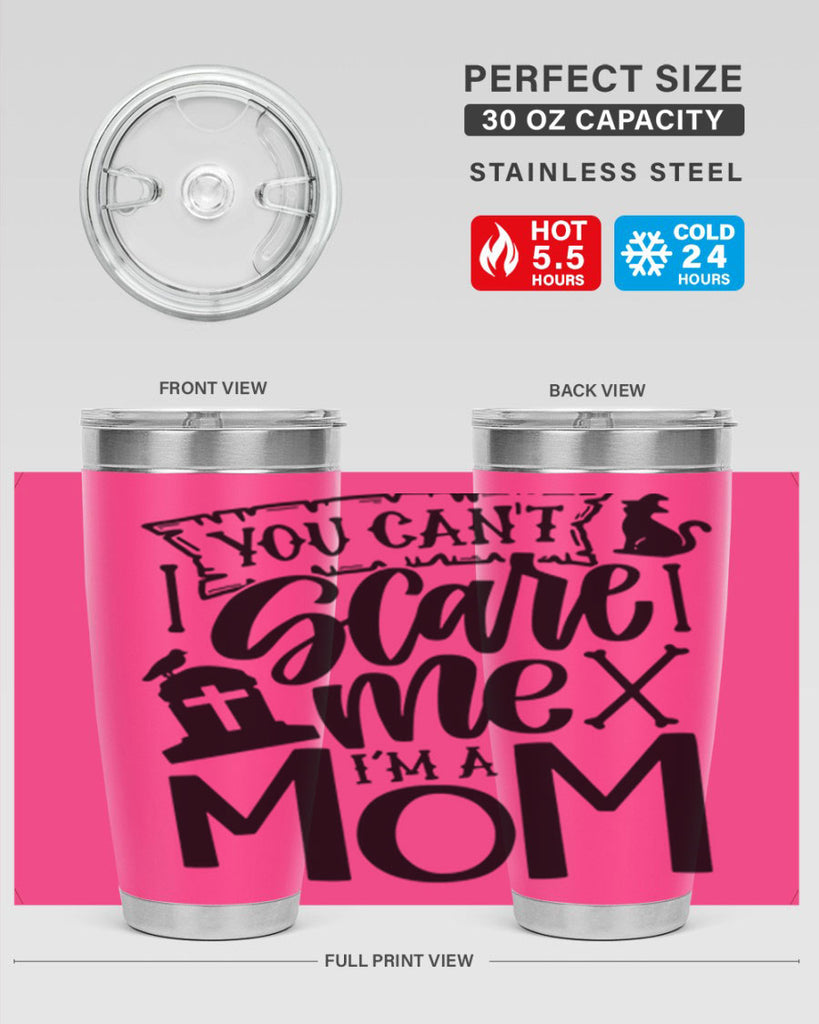 you cant scare me im a mom 1#- halloween- Tumbler