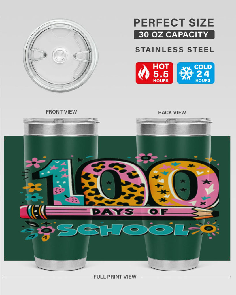 100 days of school lighting 32#- 100 days of school- Tumbler