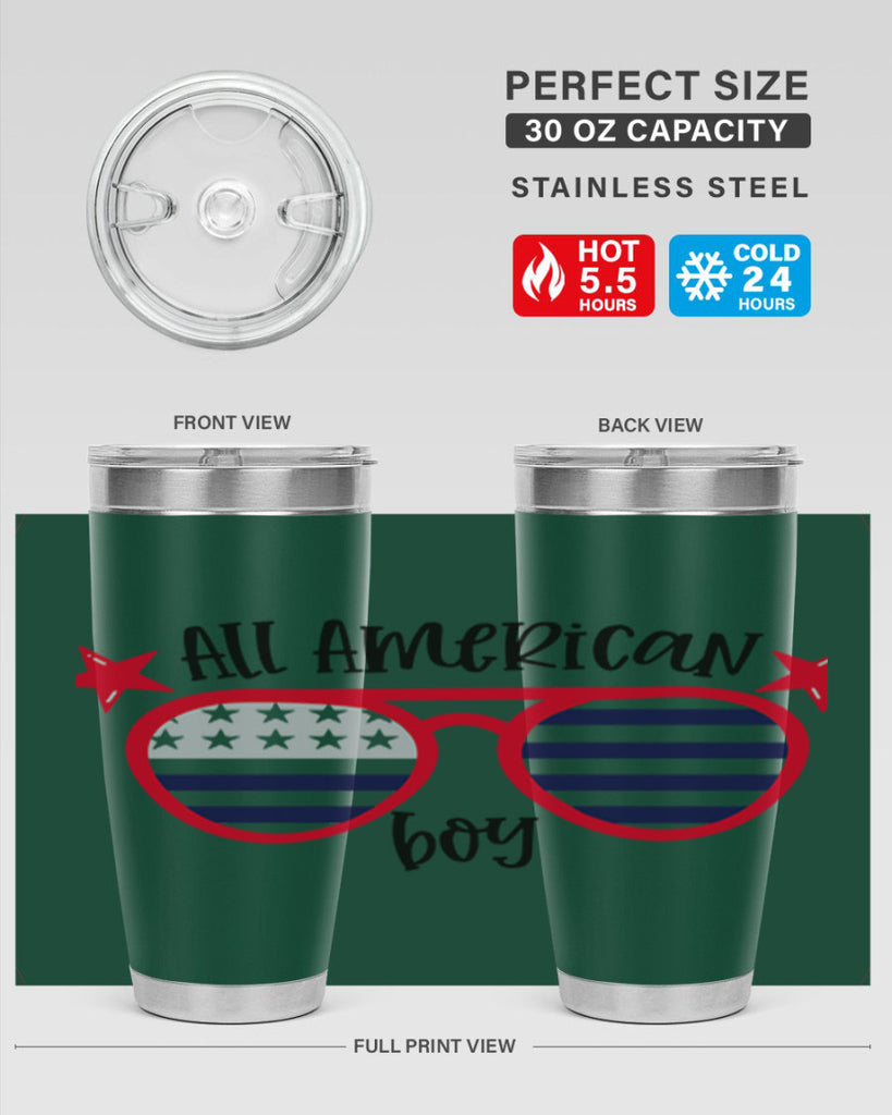 All American Boy Style 141#- Fourt Of July- Tumbler