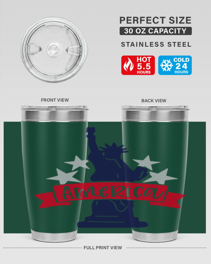 America Style 145#- Fourt Of July- Tumbler