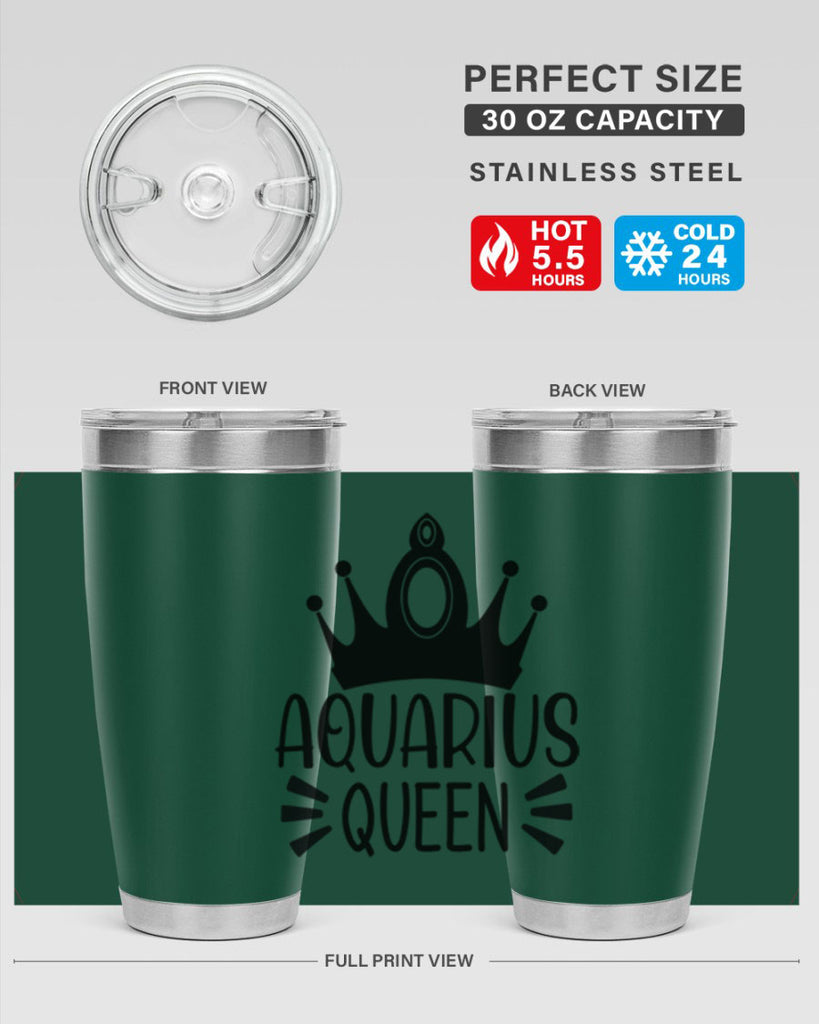 Aquarius queen 73#- zodiac- Tumbler