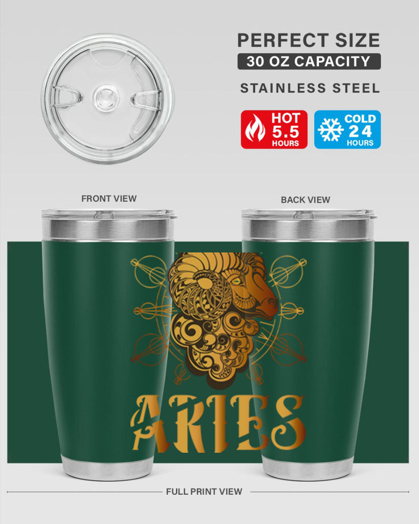 Aries 121#- zodiac- Tumbler