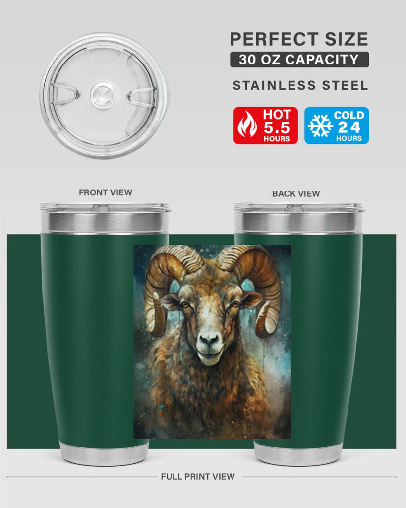 Aries 54#- zodiac- Tumbler
