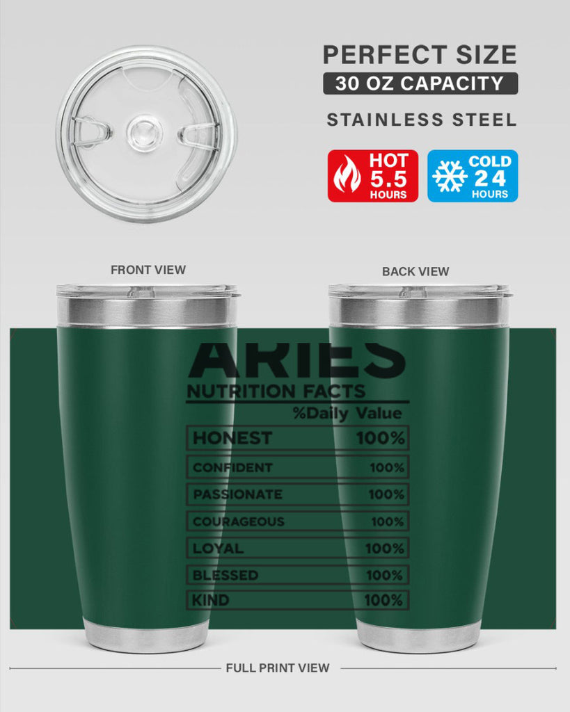 Aries Nutrition Facts 97#- zodiac- Tumbler