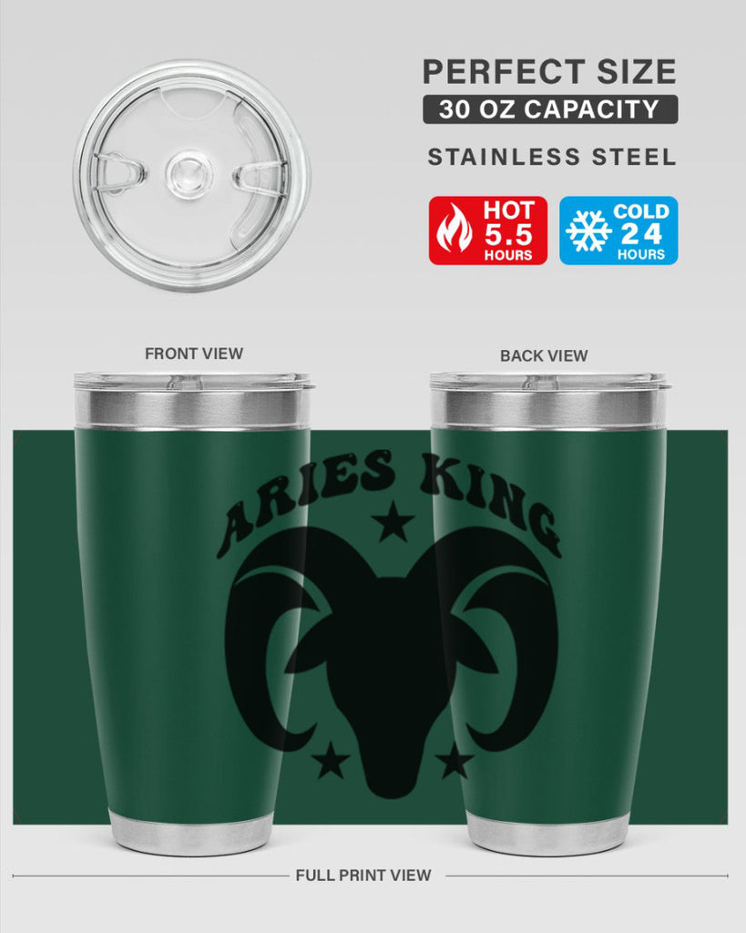 Aries king 110#- zodiac- Tumbler