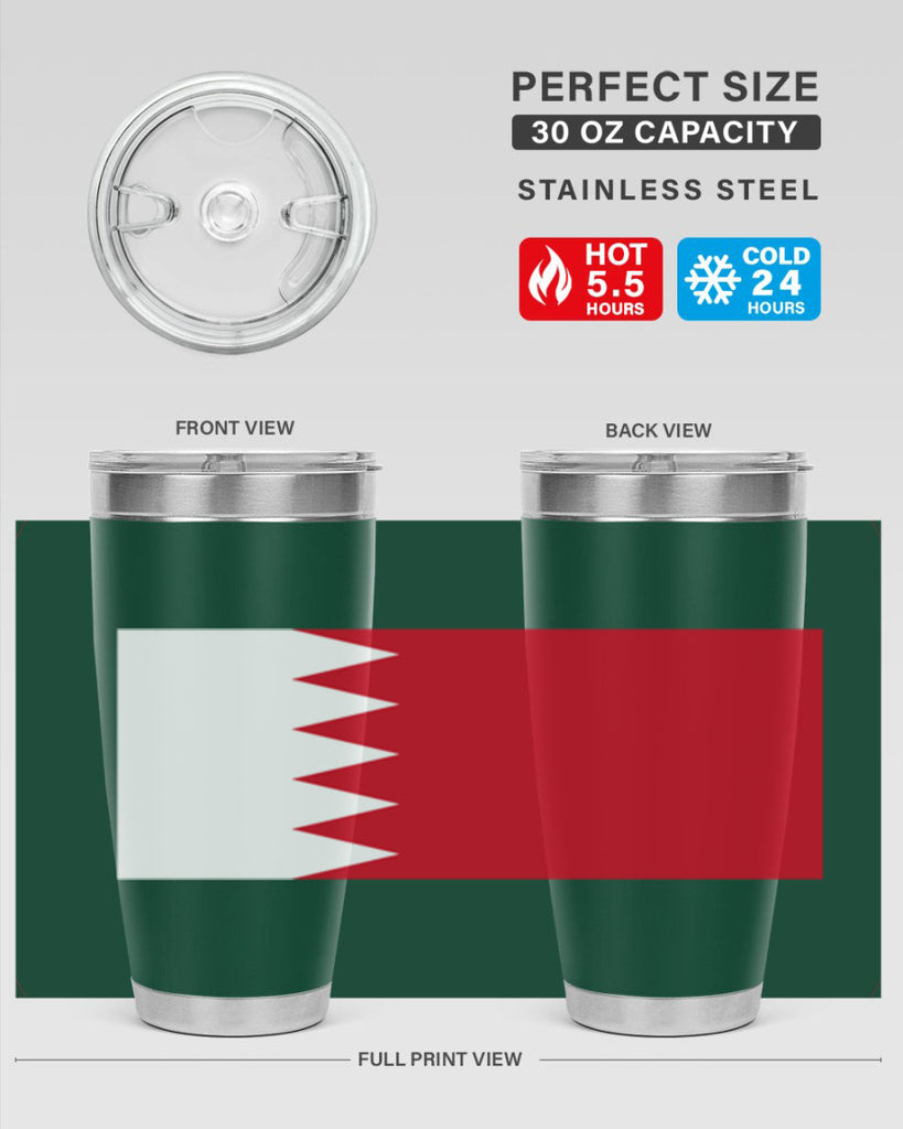 Bahrain 185#- world flags- Tumbler