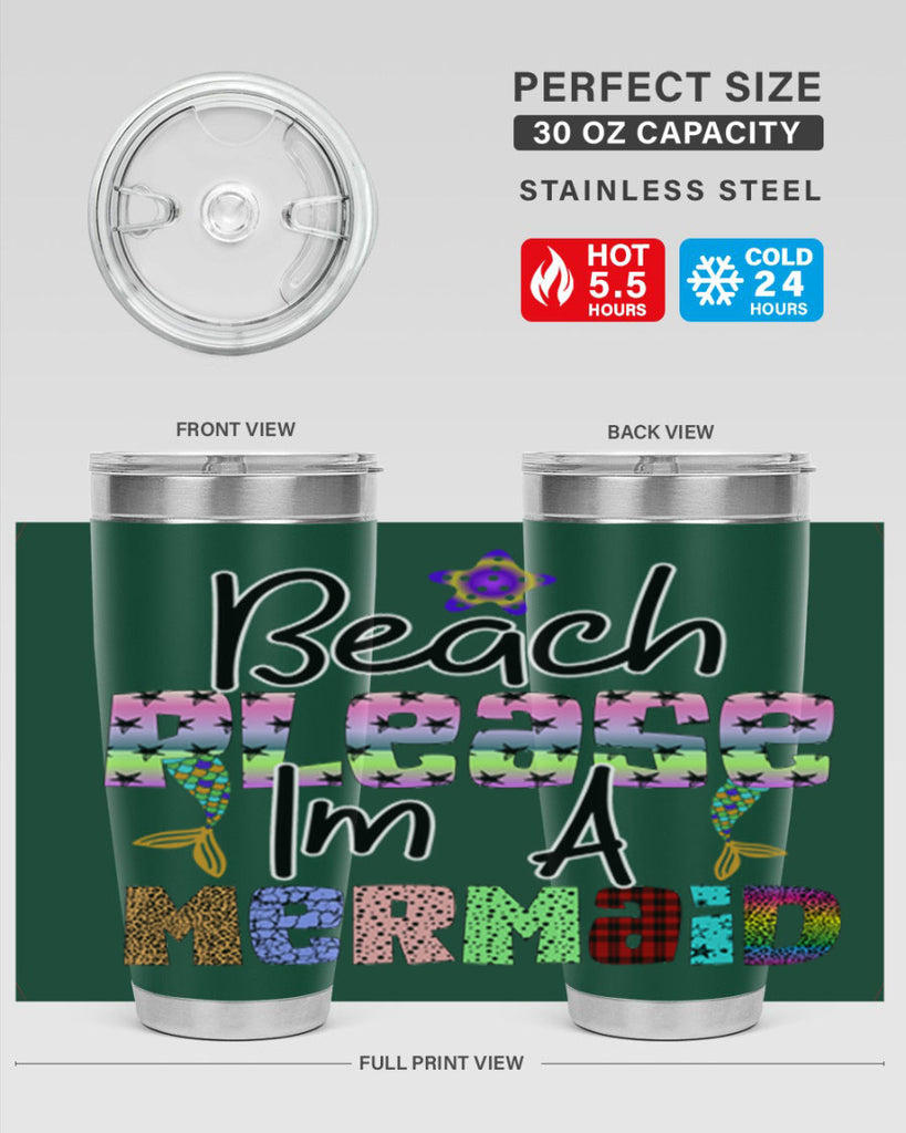 Beach Please Im A Mermaid 59#- mermaid- Tumbler