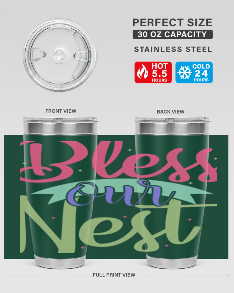 Bless our nest 49#- spring- Tumbler