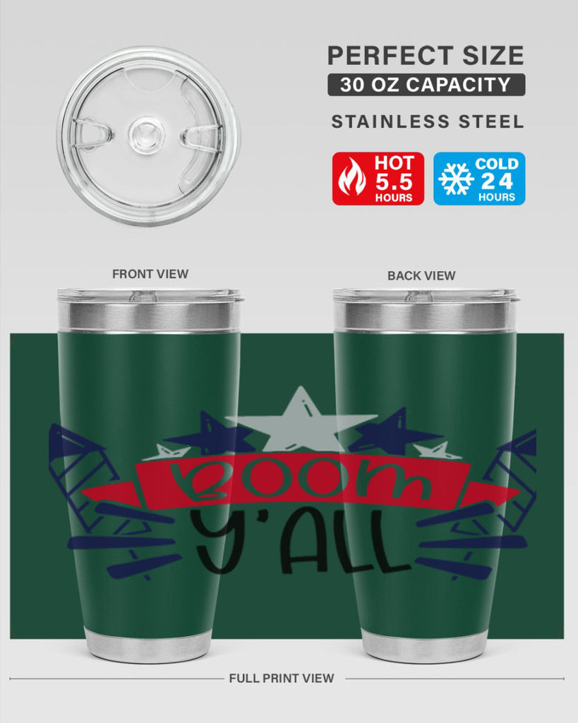 Boom Yall Style 146#- Fourt Of July- Tumbler
