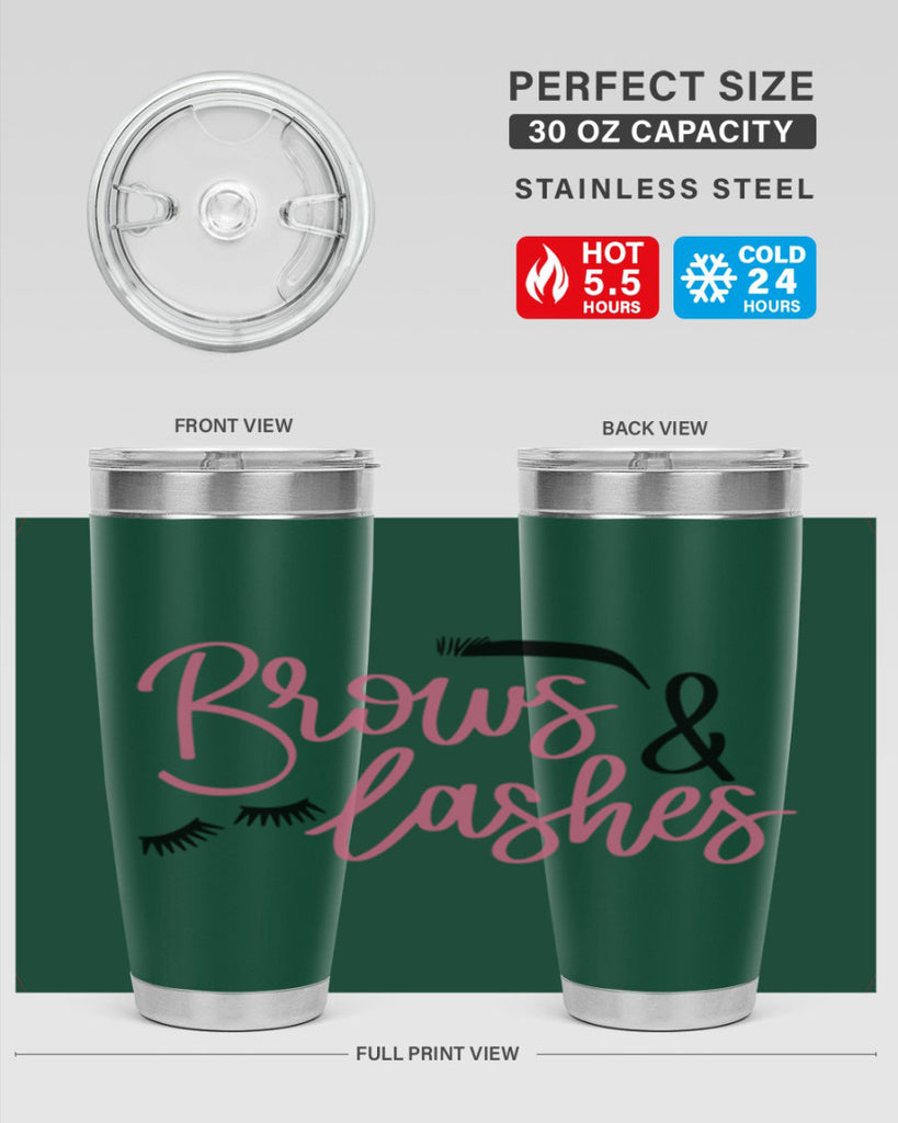 Brows Lashes Style 122#- make up- Tumbler