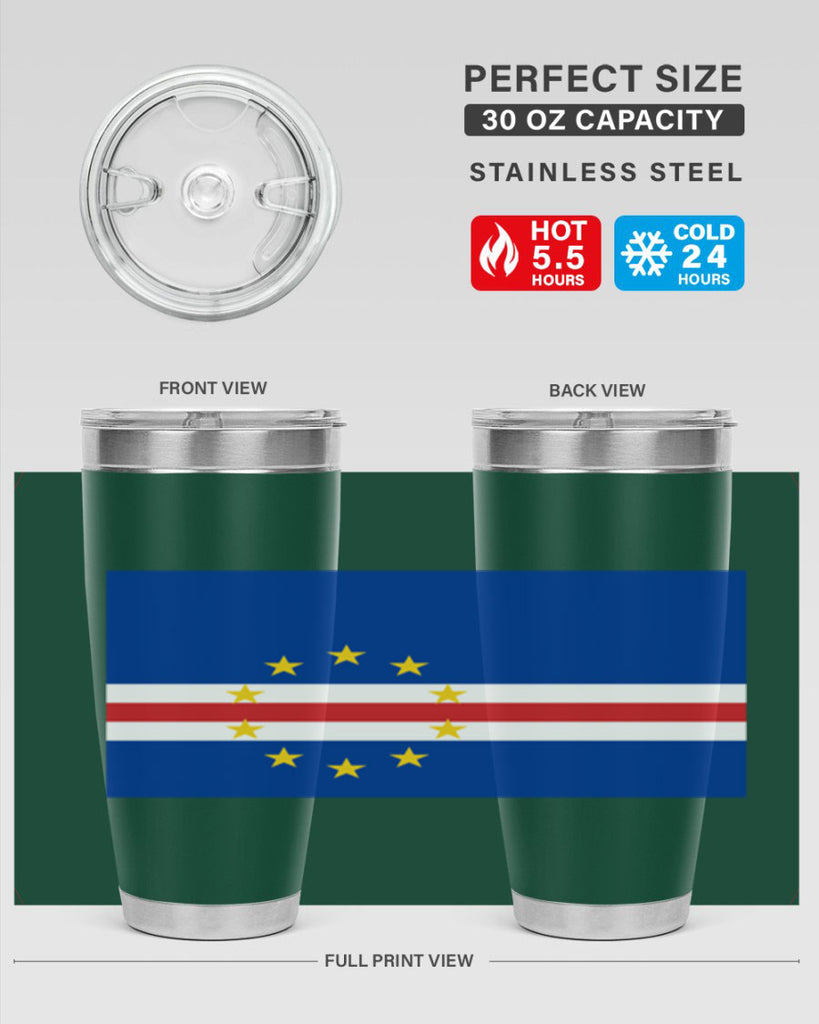 Cabo Verde 169#- world flags- Tumbler