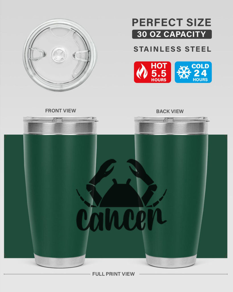 Cancer 156#- zodiac- Tumbler