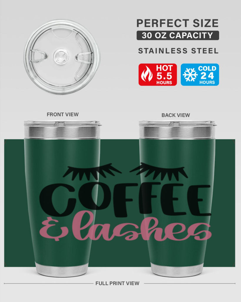 Coffee Lashes Style 110#- make up- Tumbler