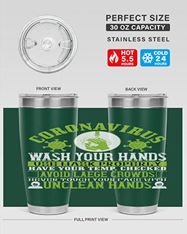 Coronavirus Wash Your Hands Use Style 1#- corona virus- Tumbler