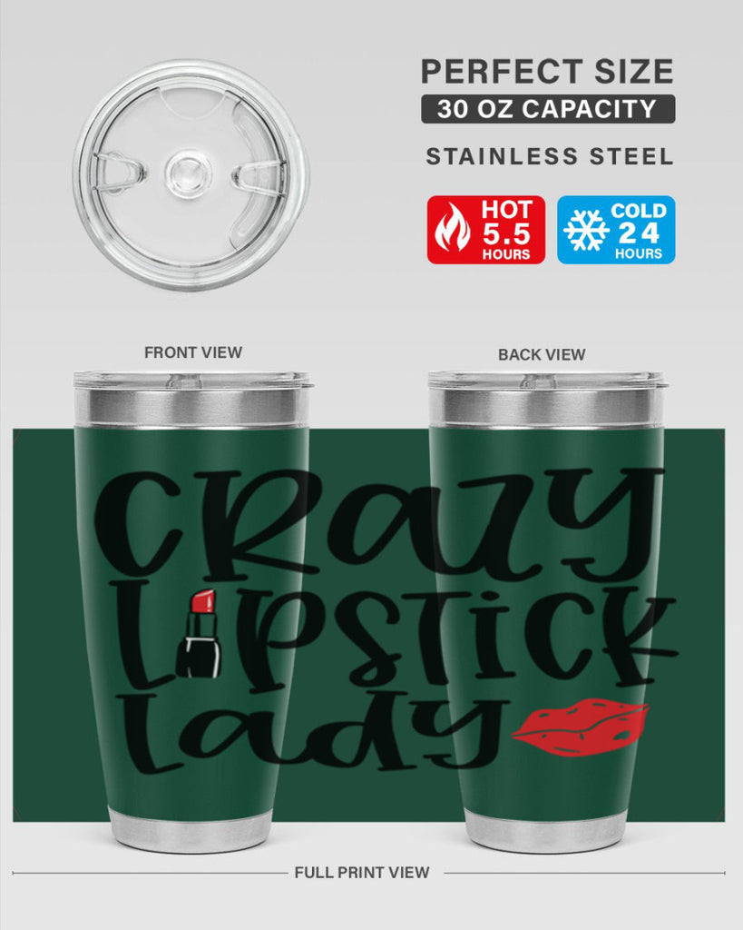 Crazy Lipstick Lady Style 240#- make up- Tumbler