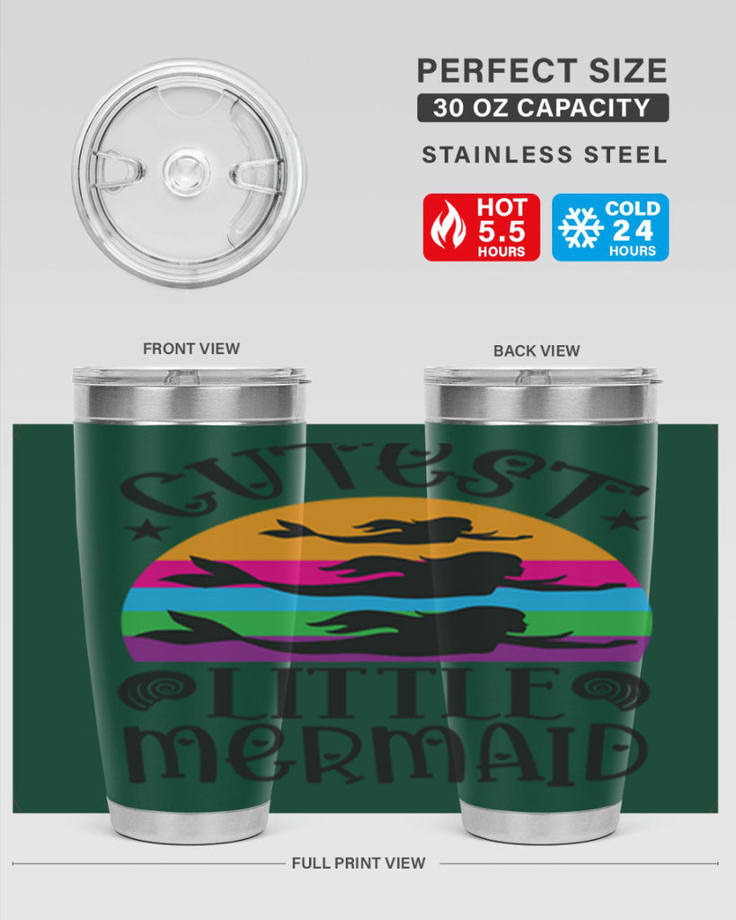 Cutest little mermaid 96#- mermaid- Tumbler