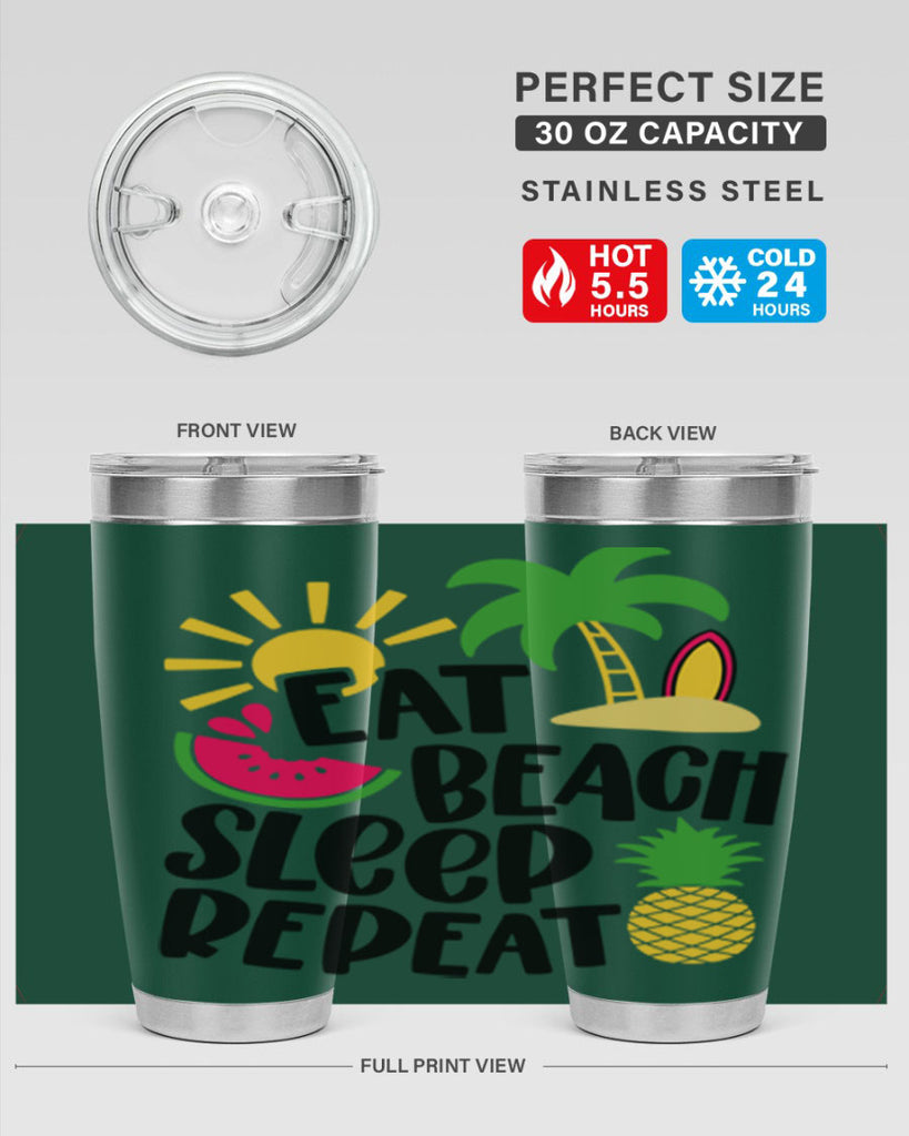 Eat Beach Sleep Repeat Style 47#- summer- Tumbler